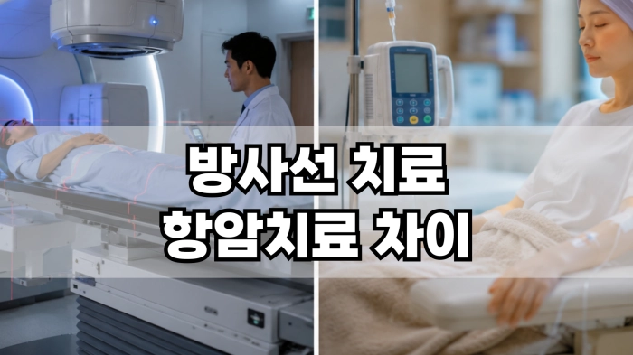 방사선 치료 항암치료 차이