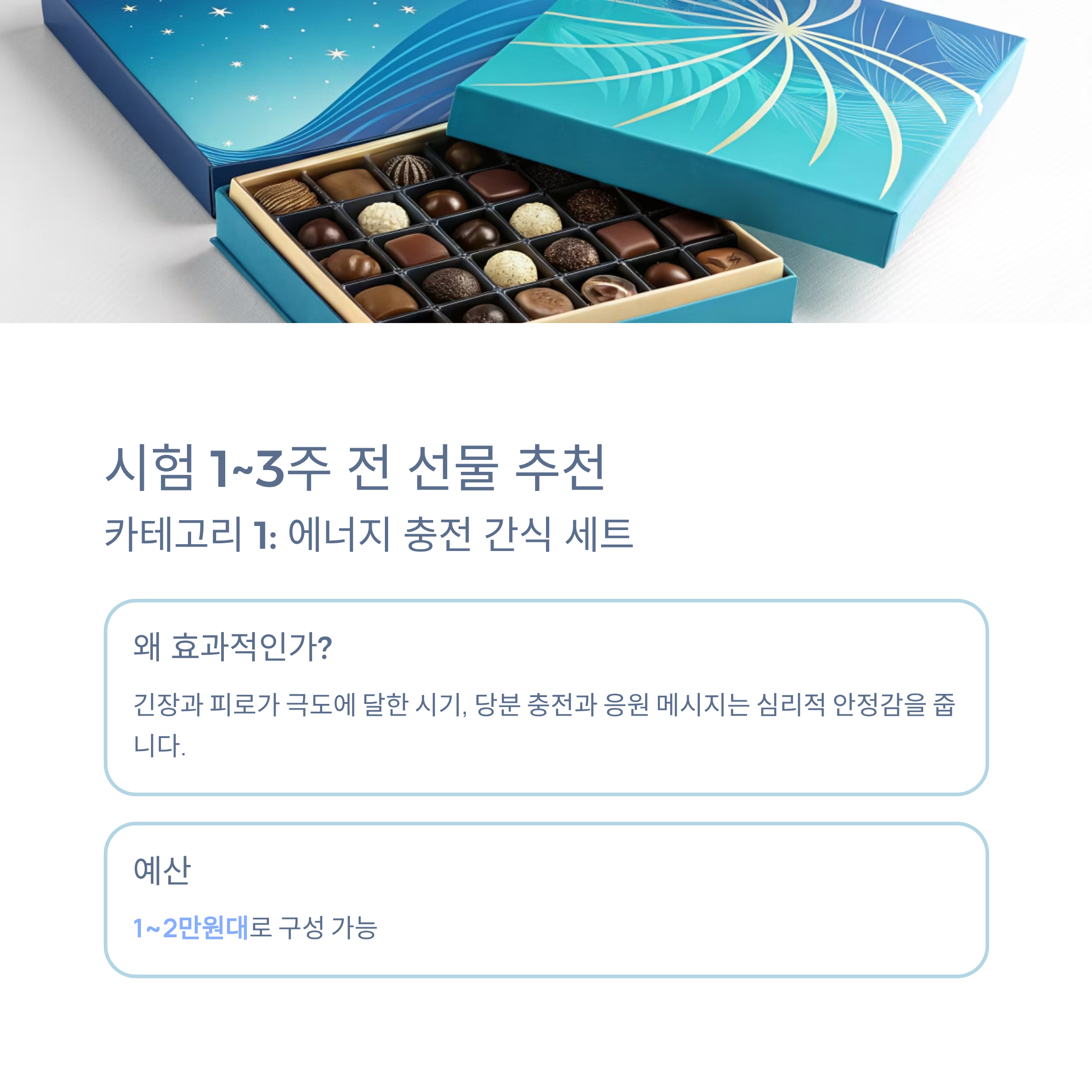 2025 수능 선물 추천: 감성과 실용성으로 수험생 응원하기