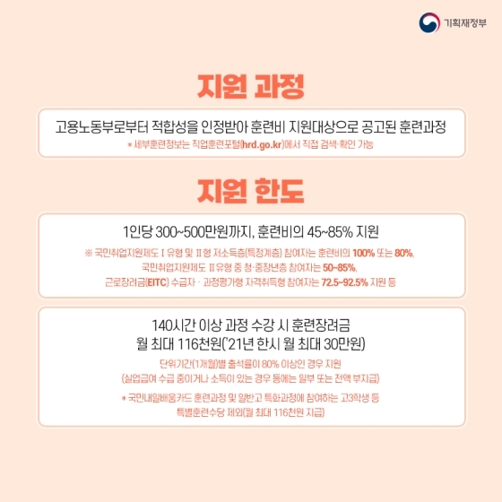 국민내일배움카드-지원-한도