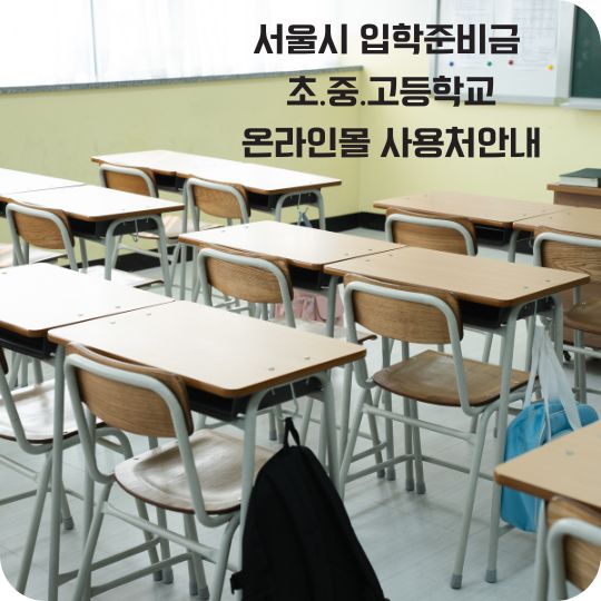 서울시 입학준비금 온라인몰