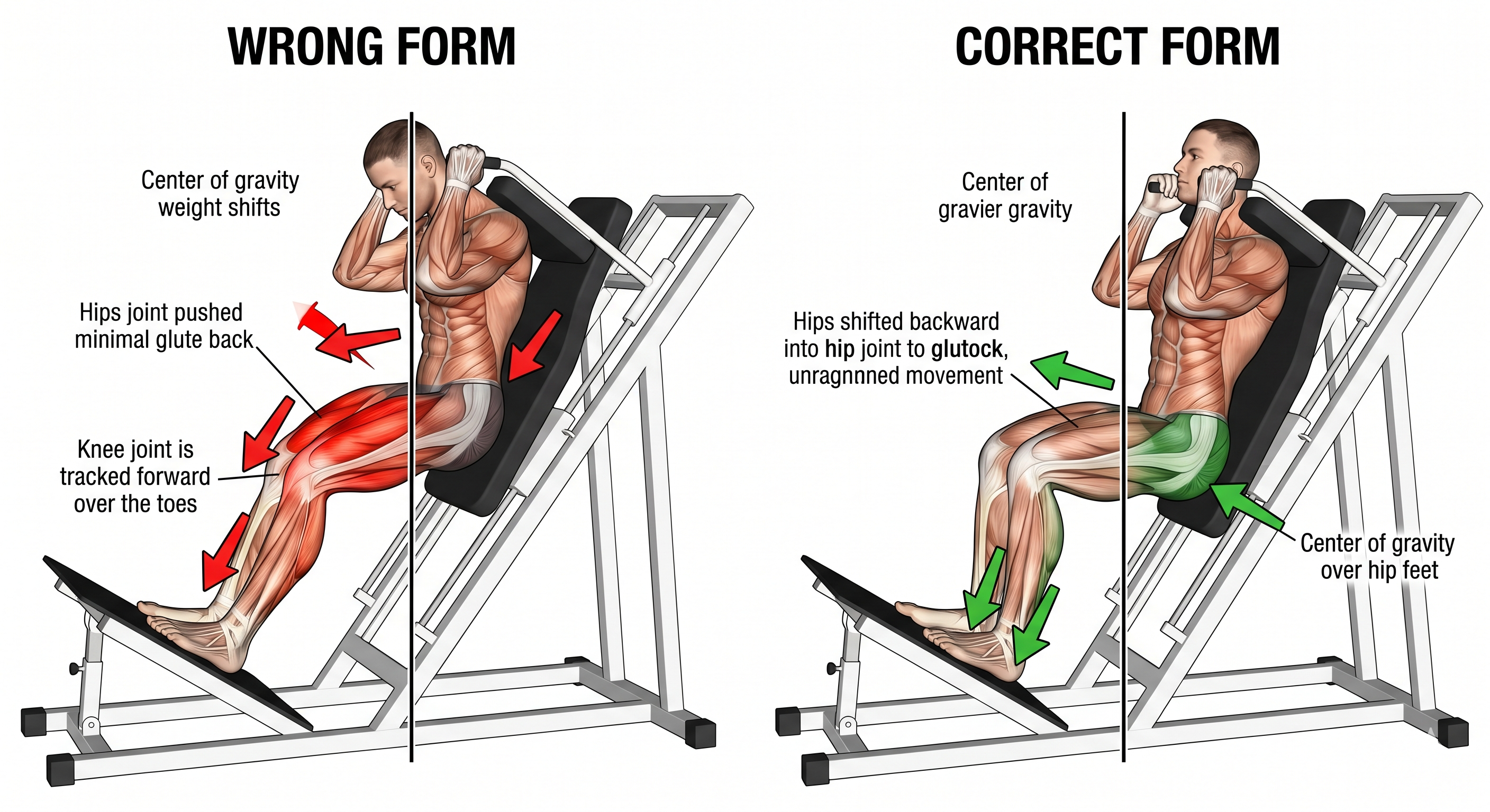 중심 앞 vs 엉덩이 주도
