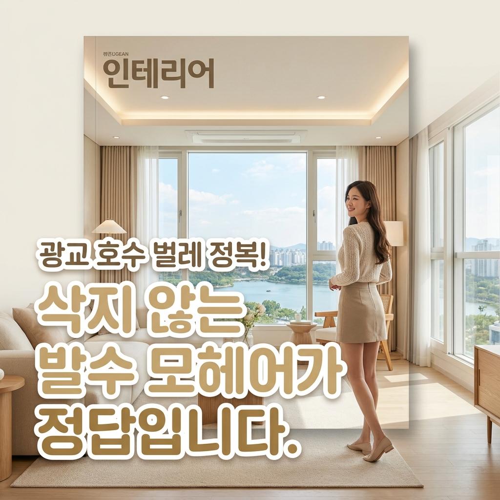 광교 호수 근처 방풍털 시공 34평 헨리도 기겁할 벌레 유입 차단 비결 발수 코팅 모헤어 필수인 이유