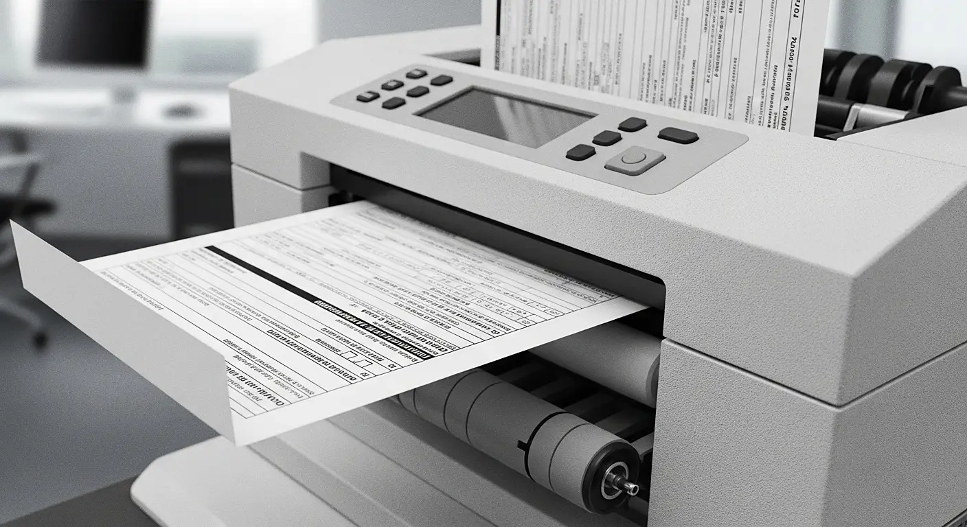 서류처리하는 이미지