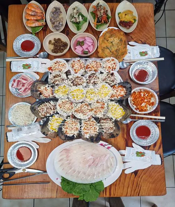 진주빛조개구이