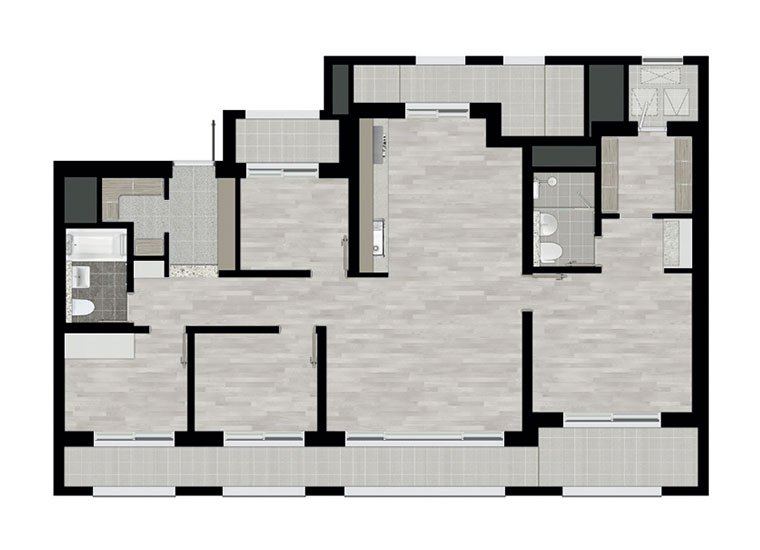 천안 롯데캐슬 더 청당 99 평면도