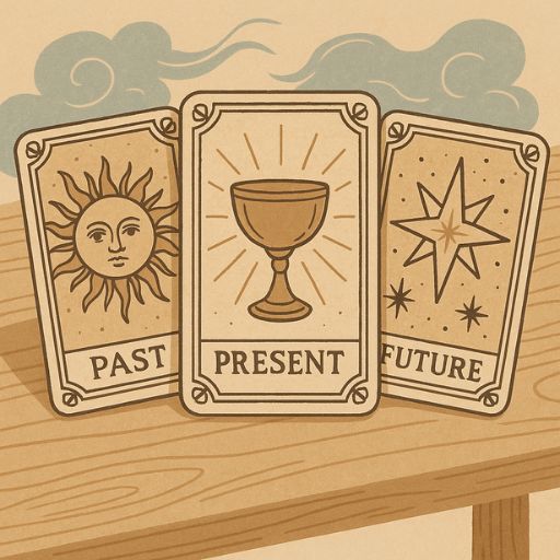 3카드 스프레드 해석 기술 관련 이미지