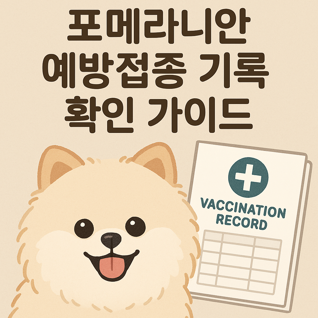 포메라니안 예방접종