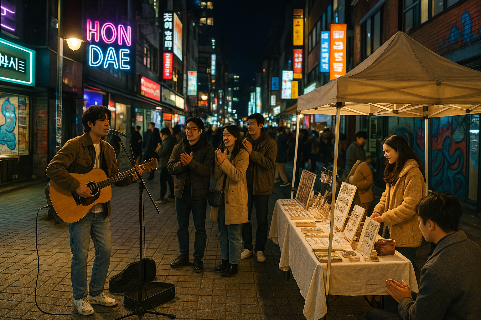 거리 공연 이미지