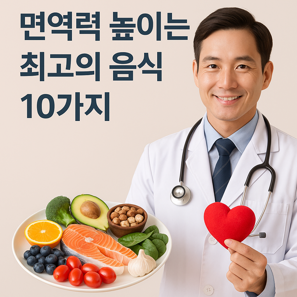 면역력 높이는 최고의 음식 10가지