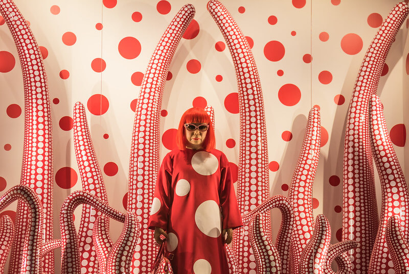 Artwork by Yayoi Kusama