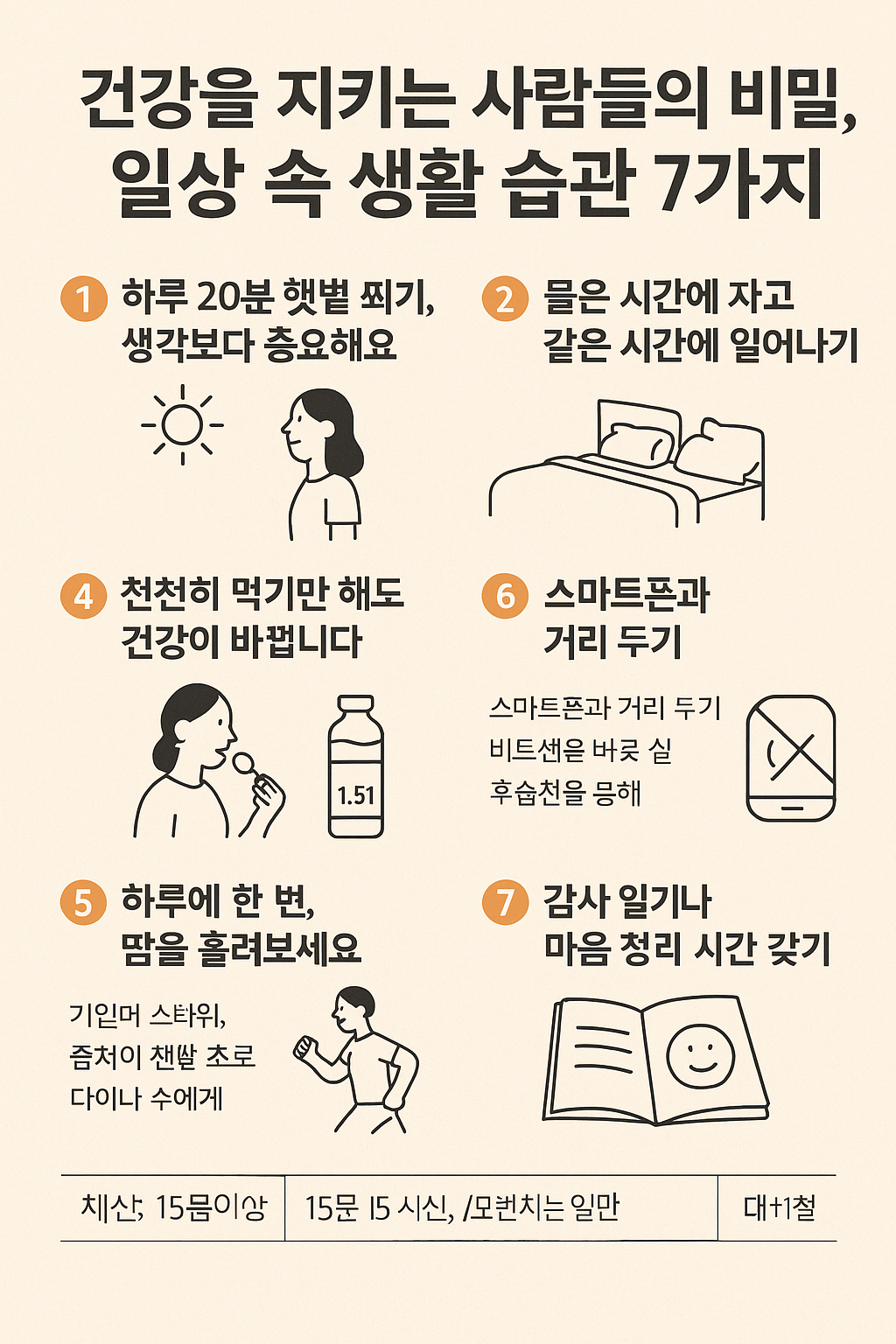 건강을 지키는 사람들의 비밀