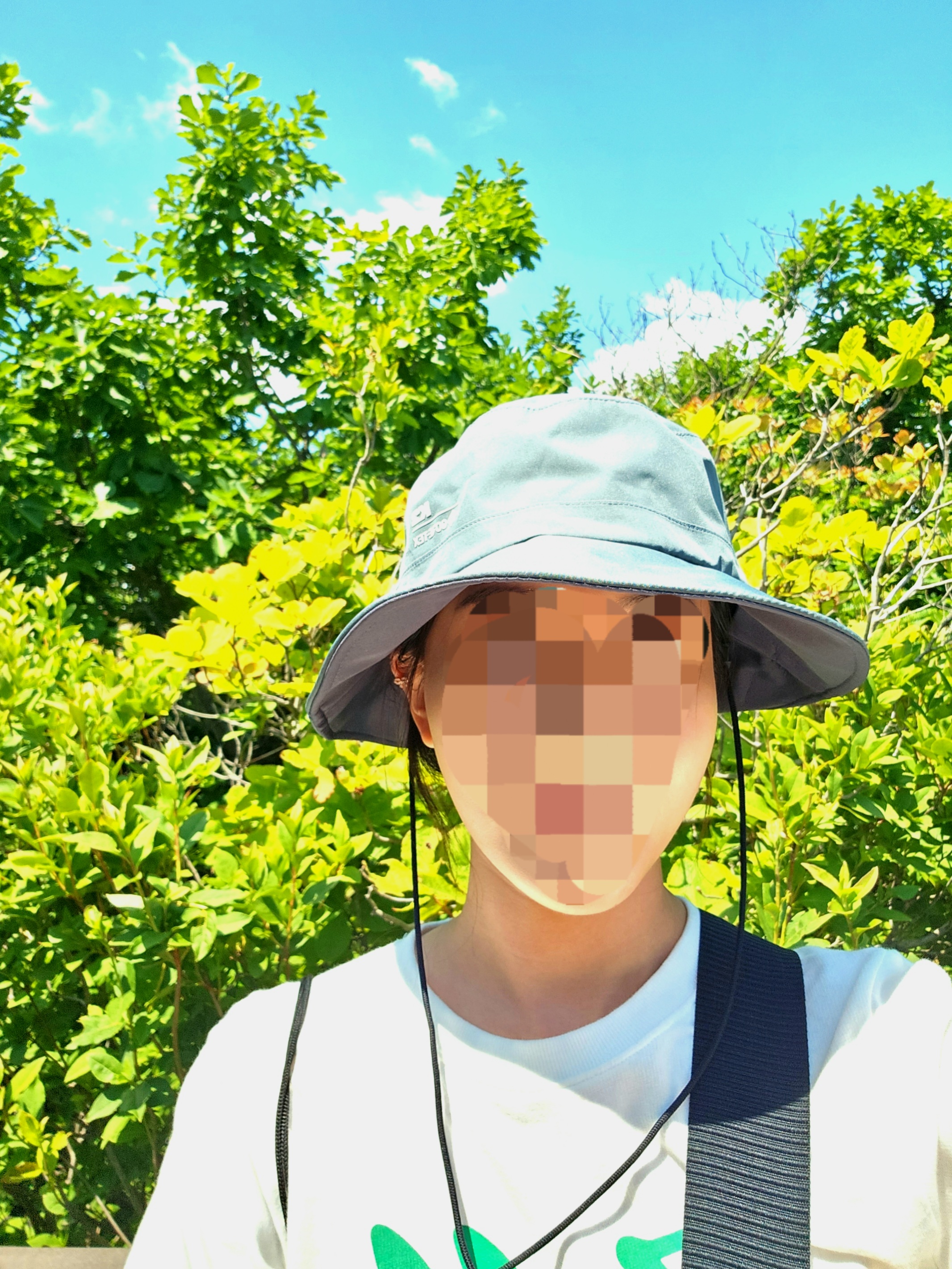 K2 등산모자 여름에 트레킹할때 착용모습