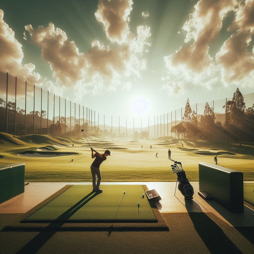 실외골프연습장 배경