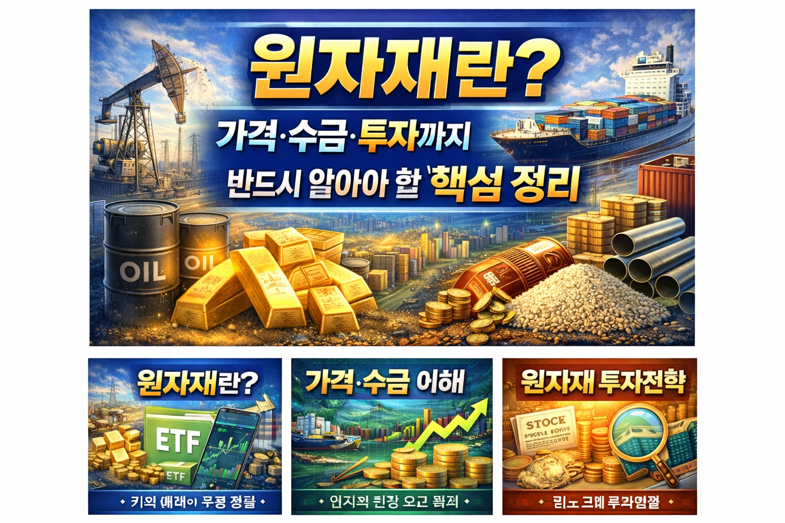 원자재란? 가격&middot;수급&middot;투자까지 반드시 알아야 할 핵심 정리
