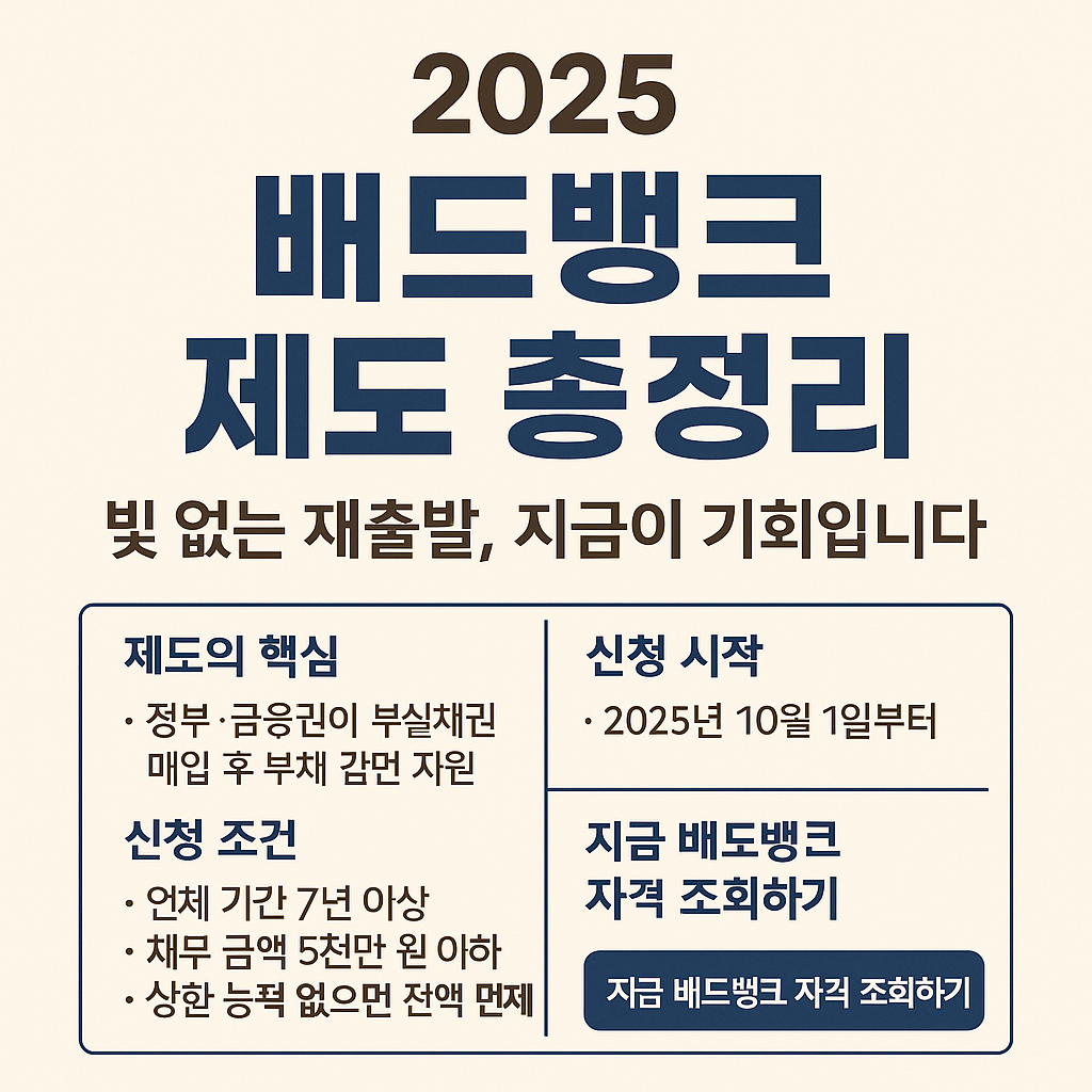 배드뱅크 제도 총정리