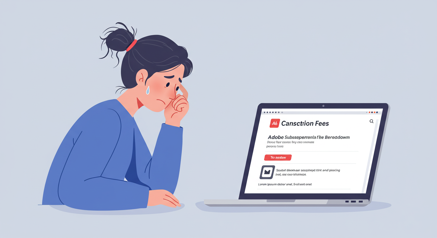 Adobe 구독, 포토샵 구독 해지, Adobe 위약금