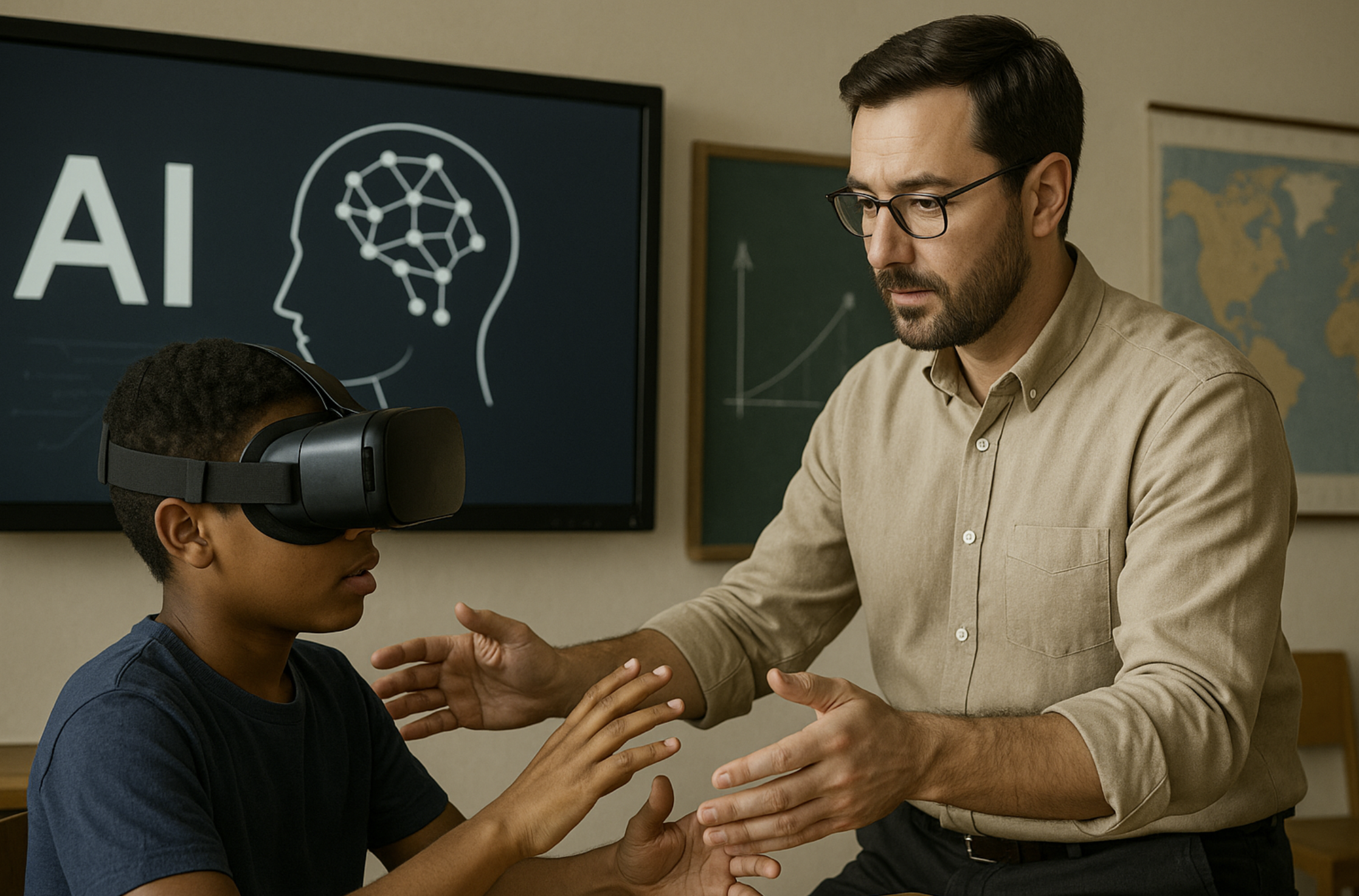 교사의 위치, AI와 VR 사이에서 조율하다