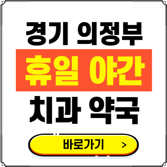 의정부 휴일 치과 병원 진료하는 곳 ❘ 365일 일요일 야간 주말 문여는 약국 찾기