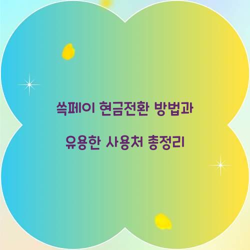 쓱페이 현금전환