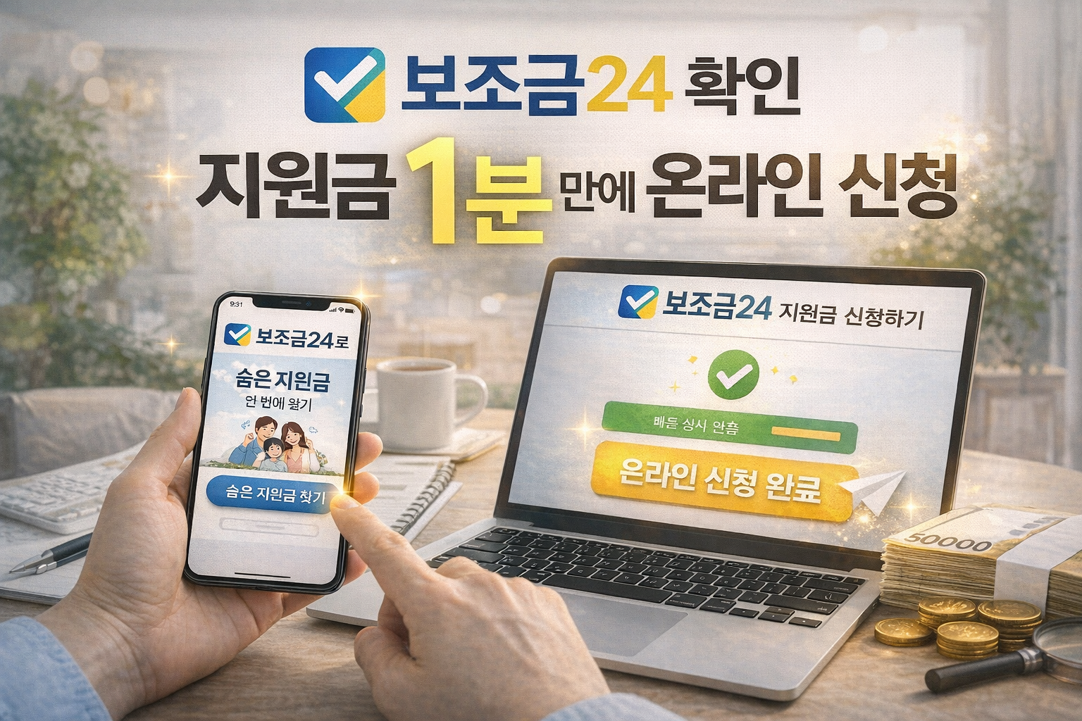 "동사무소 가지 마세요!" 보조금24 확인 지원금 1분 만에 온라인 신청하는 법