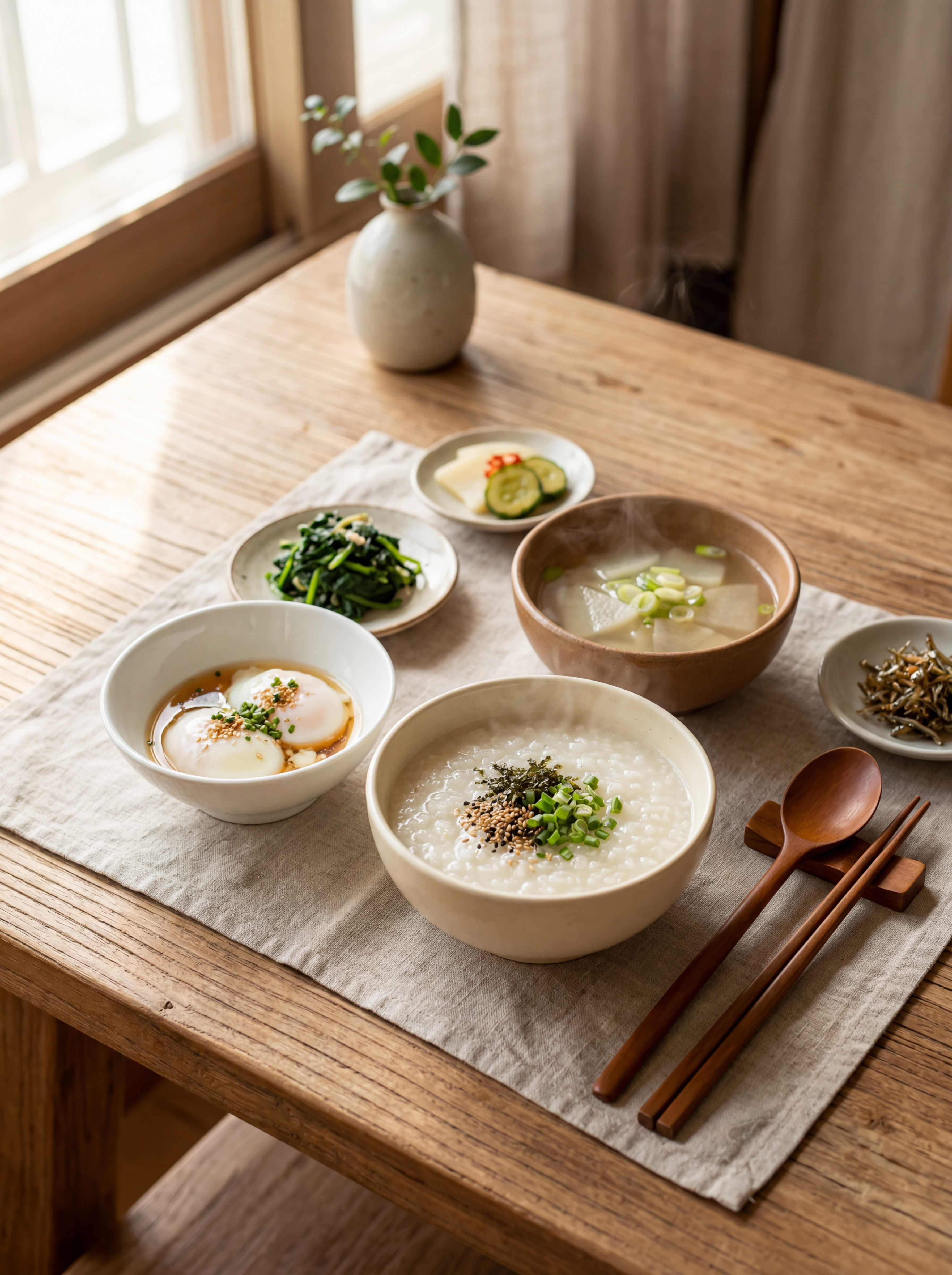 계란으로 만든 아침식사
