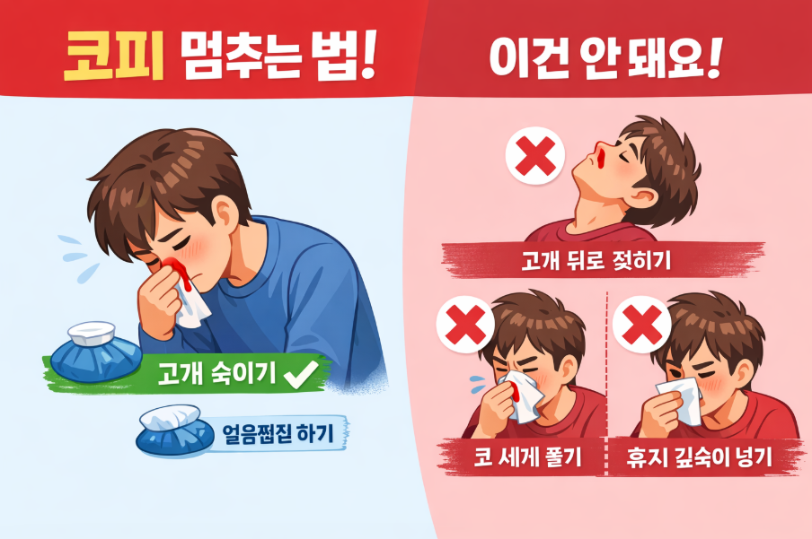 코피 자주 나는 원인과 예방법 : 건조한 코 관리 핵심 가이드