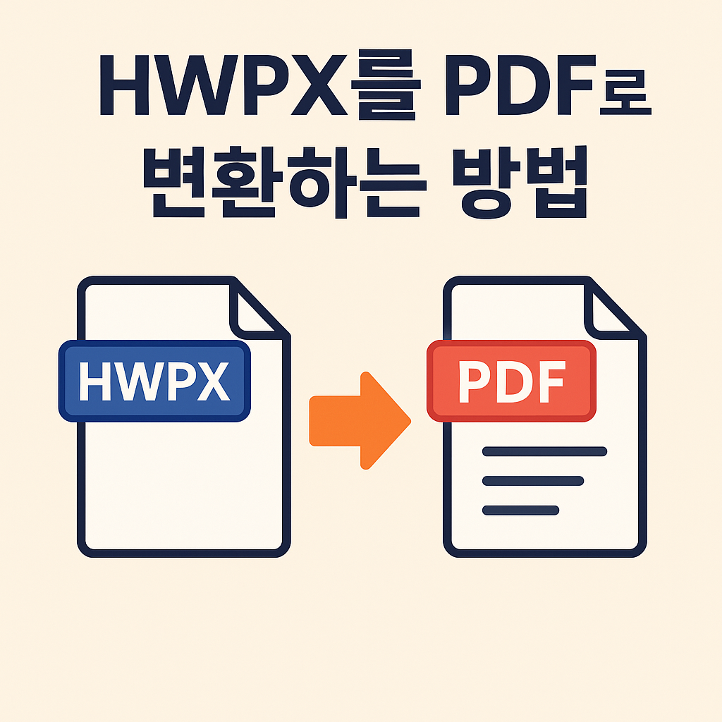 HWPX를 PDF로 변환하는 방법, 가장 쉬운 방법부터 고급 설정까지!