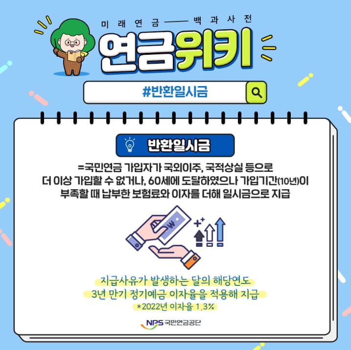 국민연금 반환일시금