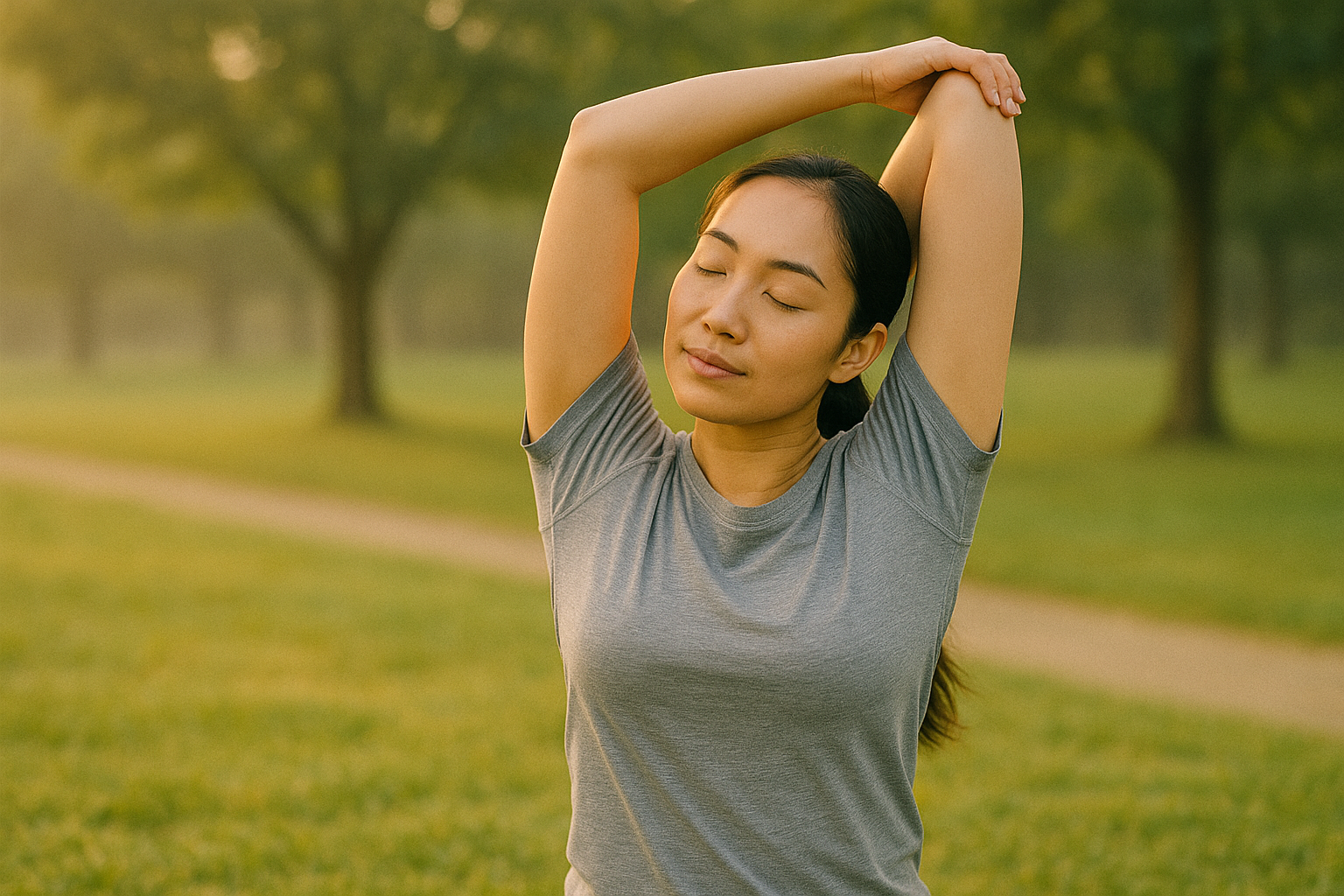 여유로운 아침 스트레칭