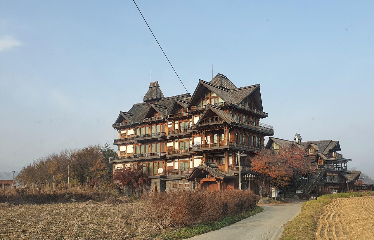 일본 호텔 건물 전경