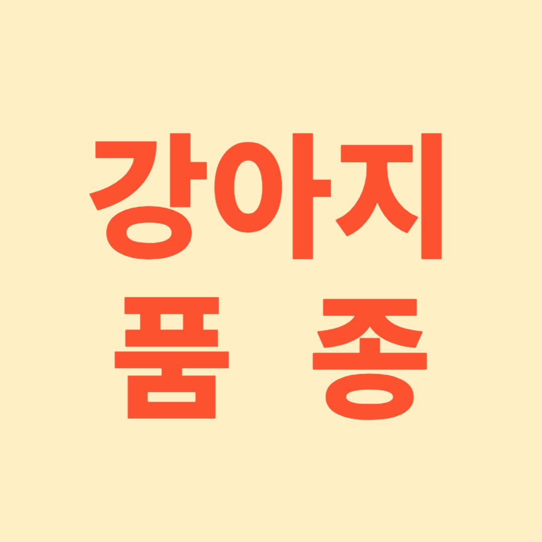 강아지 품종