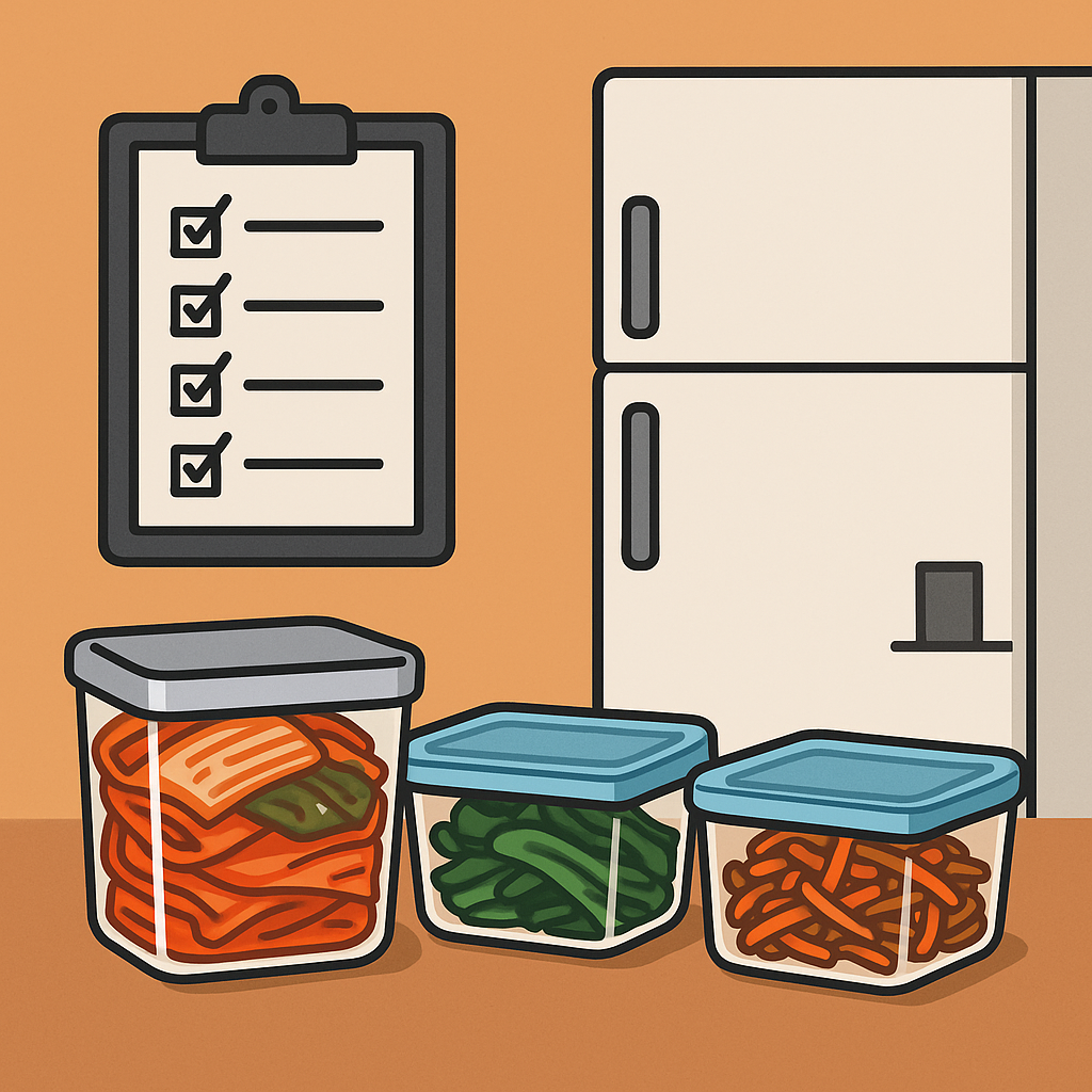 자취생 반찬 보관