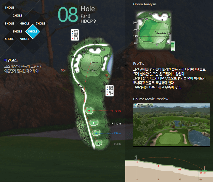 코스카 컨트리클럽 파인코스 8