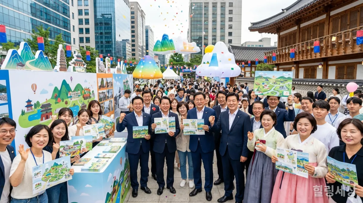 2026년 국내 관광 활성화 캠페인에 참여하는 한국 시민들