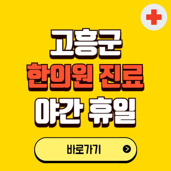 고흥군 야간 휴일 한의원 한방병원 찾기 ❘ 24시 일요일 주말 연휴 응급진료 추천 잘하는 곳