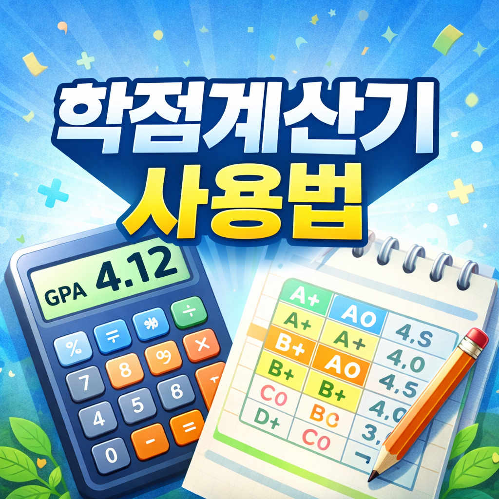 학점계산기 사용법
