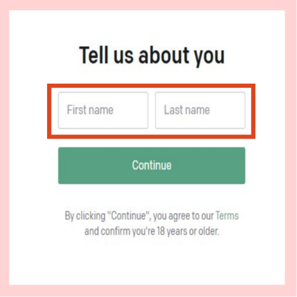 챗GPT가입하기 이름 입력하기