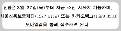 서울시 소상공인 마이너스 통장