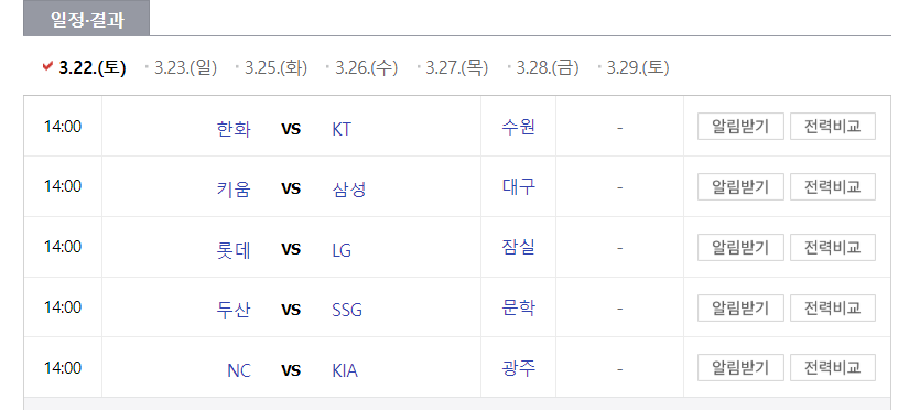 KBO 프로야구 개막전