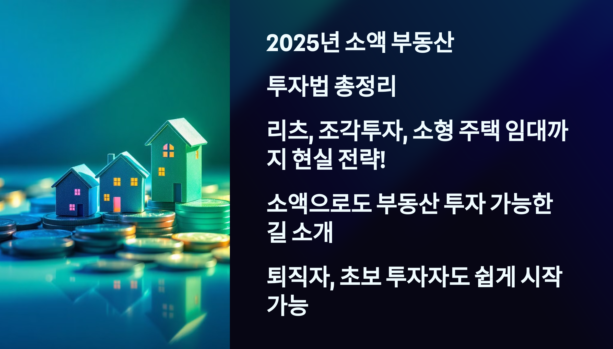 2025 소액 부동산 투자법 총정리