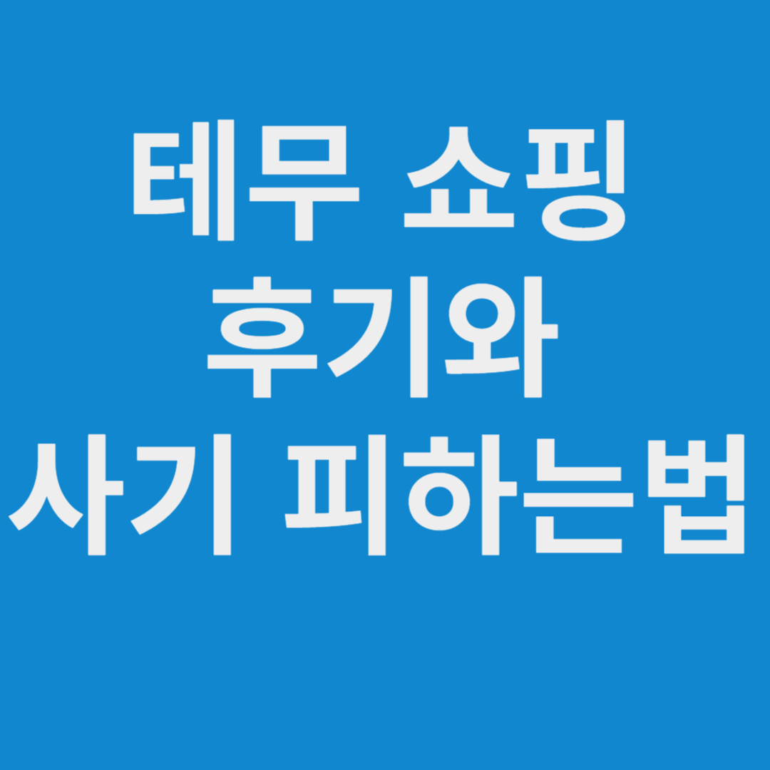 테무쇼핑 후기