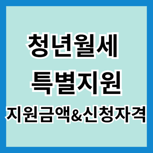 2025년 청년월세특별지원: 지원 금액과 신청 기간