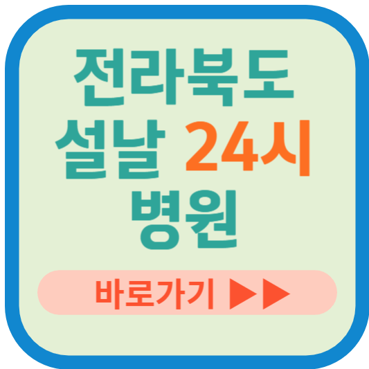 전라북도 설날 24시 병원