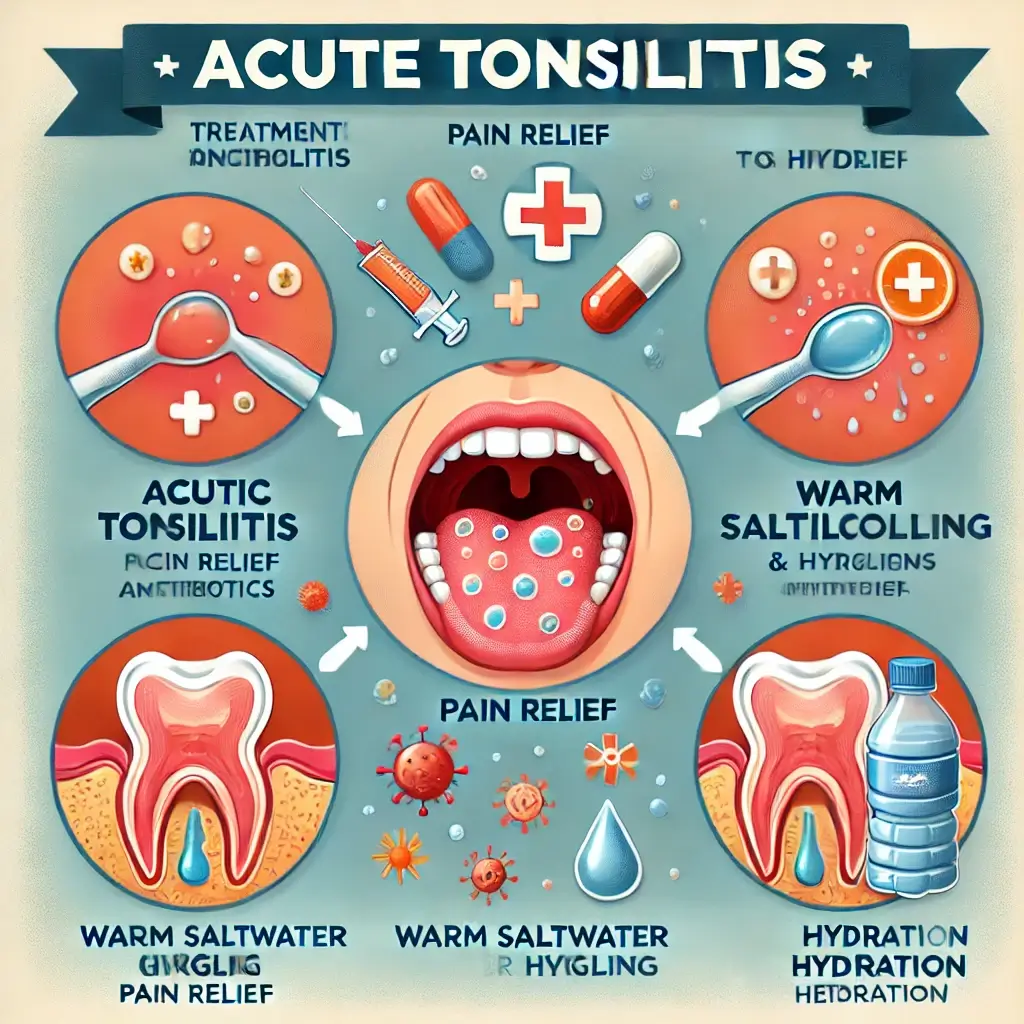 급성편도염의 주요 증상