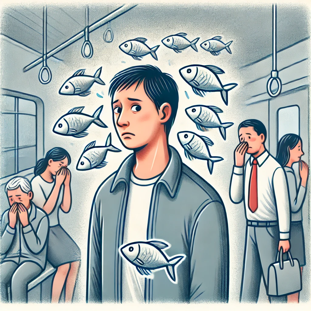 생선냄새증후군 일러스트