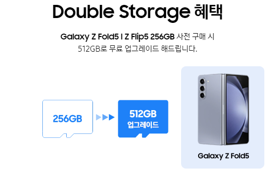 갤럭시 Z폴드5 사전구매 혜택 사은품