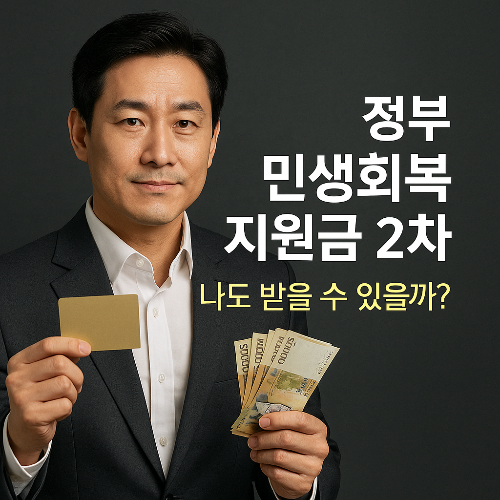 정부 민생회복 지원금 2차, 나도 받을 수 있을까?