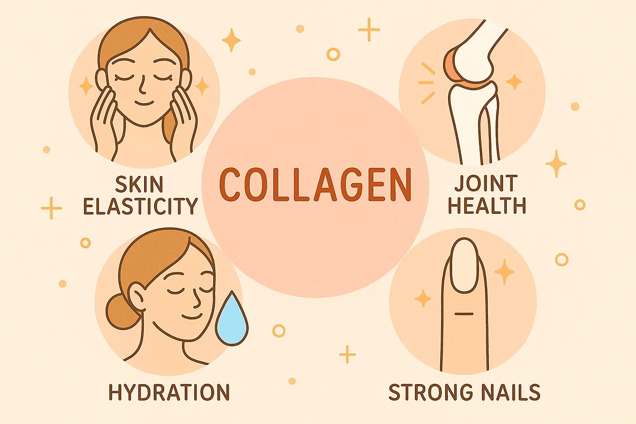 콜라겐, 피부재생 관절 건강