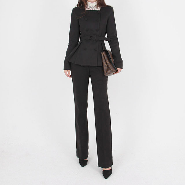 명품스타일여성정장 겨울수트 셋업 세미 하객