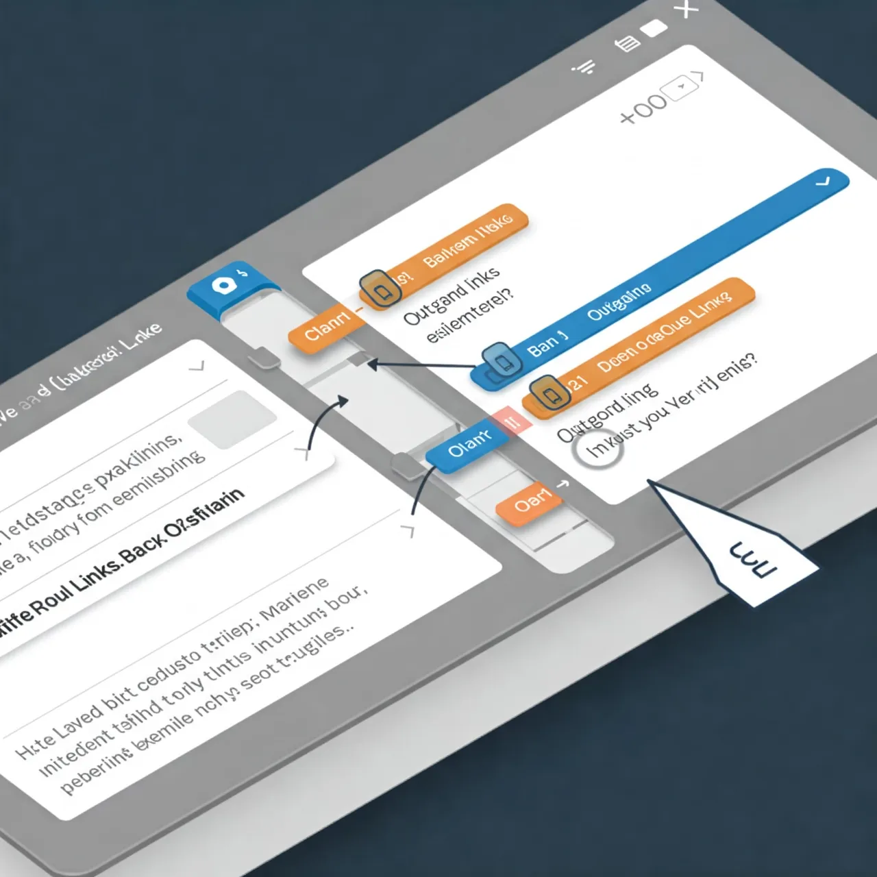 옵시디언 백링크와 아웃고잉 링크